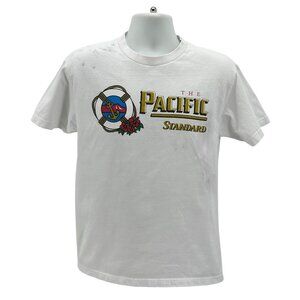 Vintage Pacifico Mens Medium Shirt The Pacific Standard Beer Graphic T-Shirt